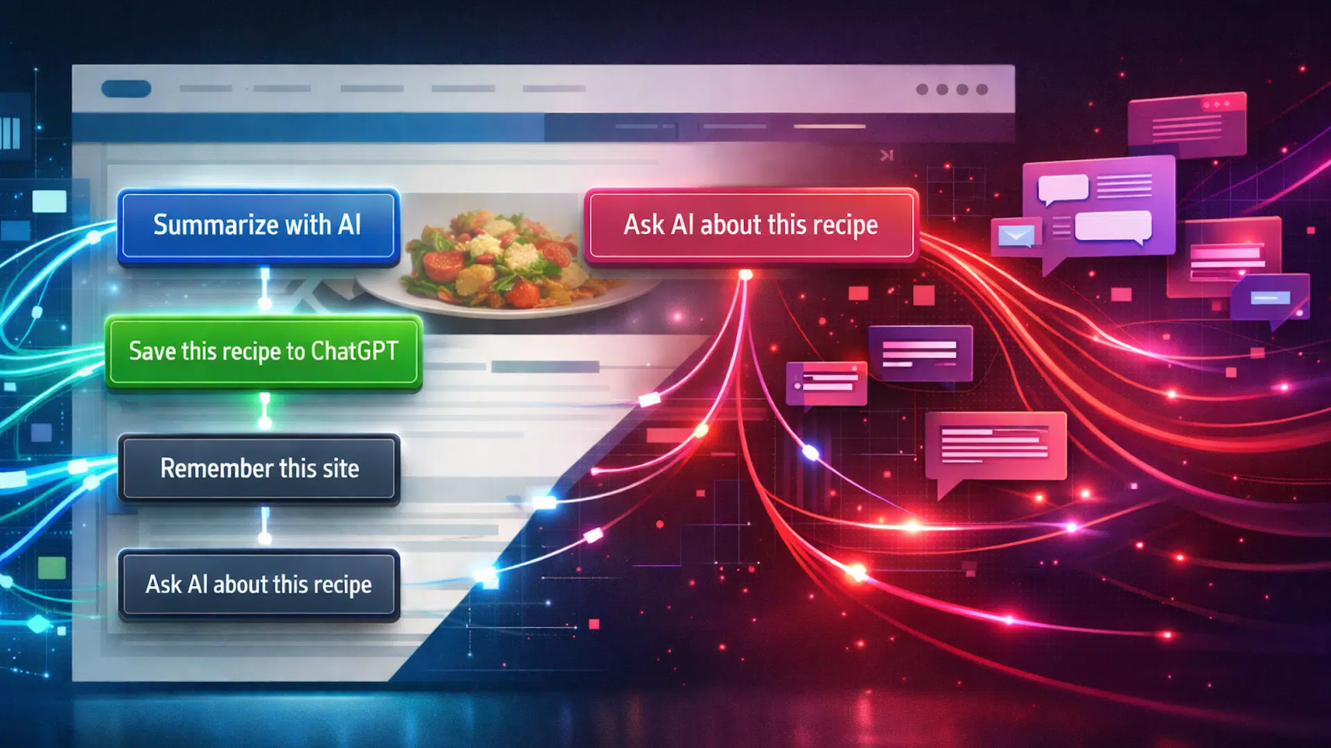 AI buttons: Smart UX play, risky GEO tactic, or both?
